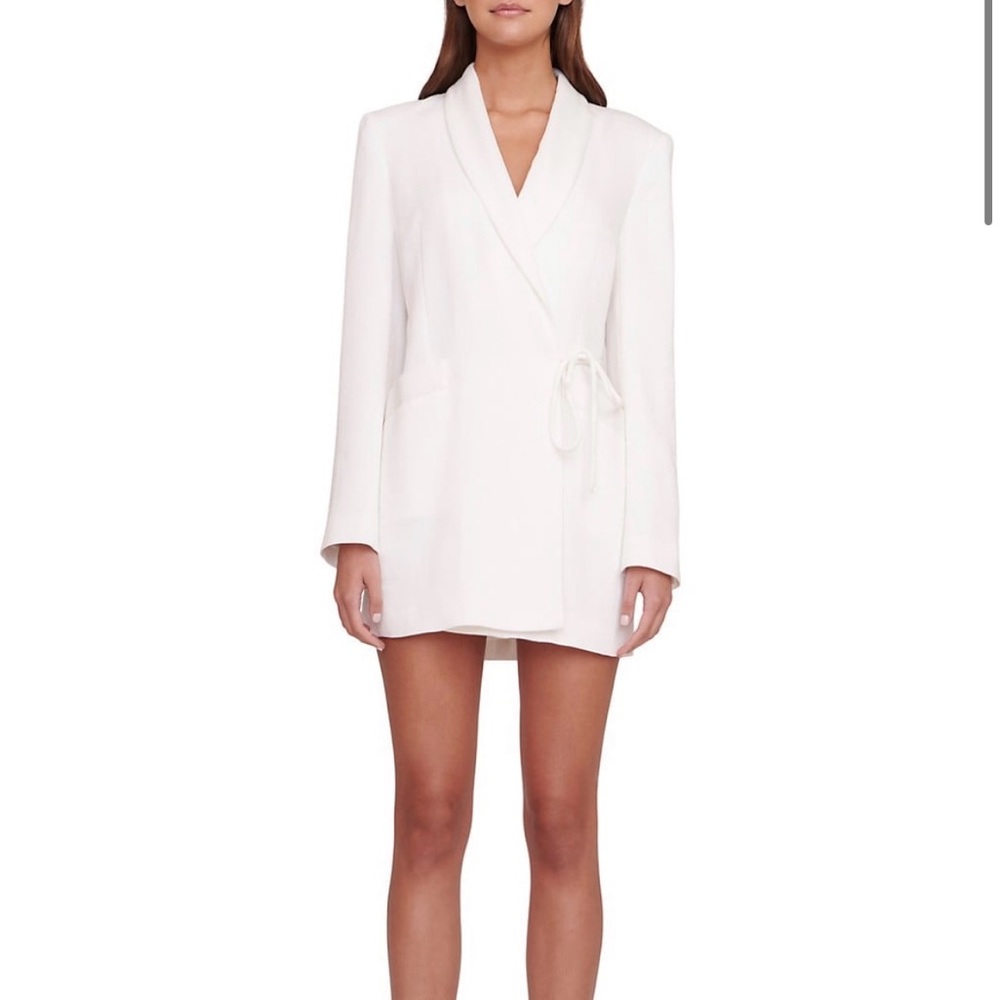 STAUD Everly Blazer Wrap Dress Size S Worn Once